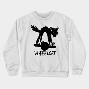 Hellcat on a OneWheel Crewneck Sweatshirt